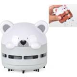 👉 Stofzuiger grijs active Cartoon Mini Night Light Desktop Student Office Car Handheld Dust Cleaner (grijs)