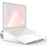 👉 Laptophouder aluminium zilver active R-JUST BJ06 afneembare sjofar-vormige voor laptops van 13-17,3 inch (zilver)