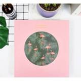 👉 Fotoalbum roze active DIY losbladig zelfklevend (roze flamingo)