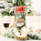👉 Kerstversiering active 2 stuks gebreide imitatie schors wijnfleshoes (sneeuwpop)