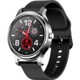 👉 Smartwatch zilveren active SMA-R2 1,3 inch IPS-scherm IP65 waterdicht, ondersteuning oproep / berichtherinnering dual-mode bluetooth 3.0 + 4.0 slaapbewaking sedentaire herinnering (zilveren siliconen band)