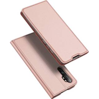 👉 Portemonnee goud kunstleer slim folio hoes Dux Ducis - Pro Serie wallet Huawei P Smart (2020) 9145425528973