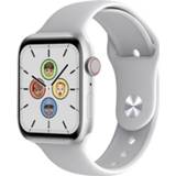 👉 Smartwatch zilver active MD58 1,75 inch IPS-scherm IP67 waterdicht smartwatch, ondersteuning voor Bluetooth-muziekweergave / slaapbewaking hartslagbewaking (zilver)