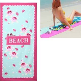 👉 Strandlaken blauw active Zomer Absorberende Microfiber Badhanddoeken Volwassen Sneldrogend Camping Grote Zwemmen Douche Yoga Sport Handdoeken (Blauw)