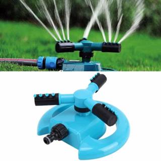 👉 Mondstuk blauw active Tuin automatische roterende 360 graden sproeier gazon besproeiingsmondstuk, toepasbaar voor 1/2 inch waterleidingen (blauw)