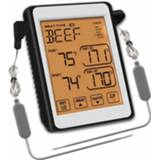 👉 Grill oranje active CH-212 Dual Probe Kleurenscherm Smart Alarm Keuken Thermometer, Kleur: Achtergrondverlichting