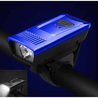 👉 Fietskoplamp blauw active 2 STUKS Fietskoplampen Bergverlichting USB Oplaadverlichting (Blauw)