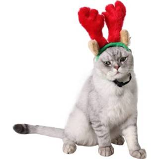 👉 Kerstversiering s active Kerstbenodigdheden voor huisdieren Hondenhoedje Kerstversieringen Gewei Hoofdband, Maat: