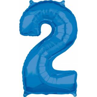 👉 Folieballon roze Amscan Nummer 2 51 X 66 Cm 26635366175