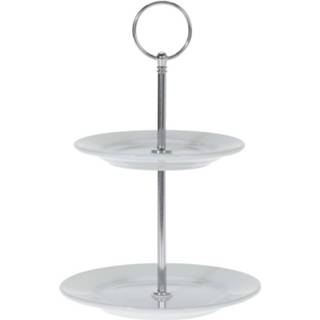 Etagere porseleinen porselein 2-laags 21 Cm - Serveerplateaus/etageres Van 8720147221022