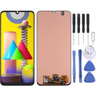 👉 Digitizer zwart active Super AMOLED Materiaal LCD-scherm en Volledige montage voor Samsung Galaxy M31 (zwart)