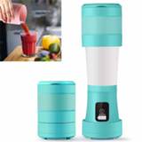 👉 Juicer blauw active Opvouwbare Mini Huishoudelijke Multifunctionele Draagbare Telescopische USB Opladen Cup (Blauw)