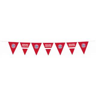 👉 Vlaggenlijn rood PVC kunststof Amscan Bayern München 4 Meter 194099002332