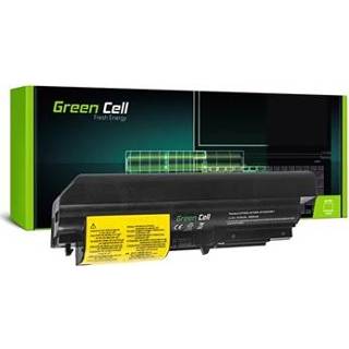 👉 Batterij donkergroen Green Cell - Lenovo ThinkPad 14.1 R61, T61, R400, T400 Series 10.8V 4400mAh 4260190970385