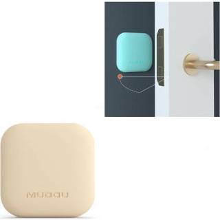 👉 Muursticker wit siliconen active 4 STUKS MUDDU beschermpad botsbestendige muurstickers (vierkant wit)
