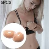 👉 BH siliconen active vrouwen 5 STKS Beha Pad Tepel Cover Stickers Patch Inserts Spons (Huid)