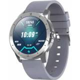 👉 Smartwatch zilver active MX12 1.3 inch IPS-kleurenscherm IP68 waterdicht smartwatch, ondersteuning voor Bluetooth-oproep / slaapbewaking hartslagbewaking, stijl: siliconen band (zilver)