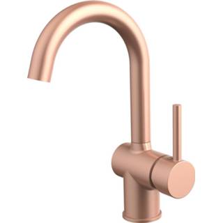 👉 Wastafelkraan goud Best Design Lyon met draaibare uitloop rosé 8719323067172
