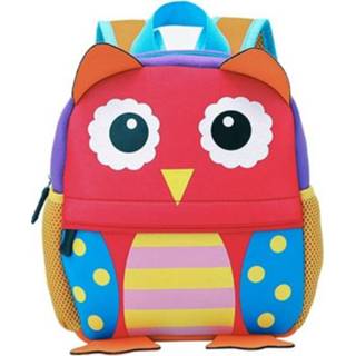 👉 Schooltas active peuters kinderen Cute Kid Peuter Schoo Tassen Kleuterschool 3D Cartoon Animal Bag (Owl)
