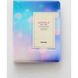 👉 Fotoalbum blauw PU active 3 inch Kleurrijke Starry Serie Cover Album Foto Film Ticket Opslag Collectie Boek (Blauw Licht Spot)