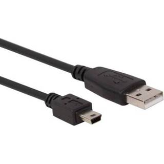 👉 Zwart active Mini-USB naar USB A 2.0 kabel 0,75m HQ-Power 5410329716561