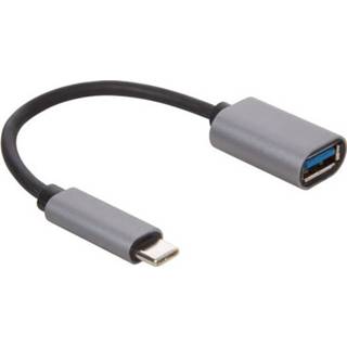 👉 Active OTG kabel USB type C naar 3.0 A 20 cm Velleman PCMP201 5410329689063