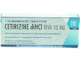 👉 Pillen tablet Teva Cetirizine DI HCI 10 mg 7 tabletten 8711218971731