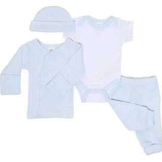 👉 Katoen blauw baby's jongens Soft Touch Babykleding Set 4-delig Mt 50/56 5023797307362