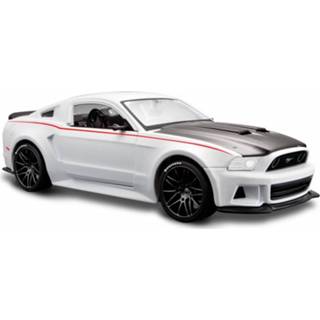 👉 Modelauto wit metaal Ford Mustang Gt 2014 20 X 8 5 Cm - Schaal 1:24 Speelgoedauto Miniatuurauto 8719247297433