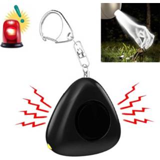 👉 Sleutelhanger zwart active meisjes Decoratie Praktisch Meisje Anti-wolf Beveiligingsalarm (Zwart)