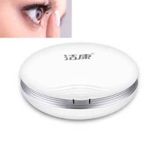 👉 Contactlens roze rood wit active Jie Kang Contactlenzenreiniger en contactlenzen Automatische reinigingsmachinedoos (roze wit)