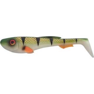 👉 Roofvis kunstaas softbait groen nieuw creme Abu Garcia Beast Paddle Tail - Shad Redfin Perch 17cm