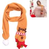 👉 Ornament active 2 STUKS Kerst Warme Cartoon Sjaal (Elk)