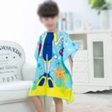 👉 Strandlaken active kinderen mannen jongens meisjes baby's Capuchon Mantel Jongen Meisje Baby Badhanddoek Absorberende Badjas Zwemkleding, Maat: 60 x 120 cm, Geschikt voor Hoogte 1,2 m of minder