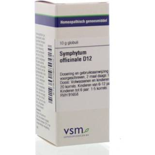 👉 VSM Symphytum officinale D12 10 gram 8728300950024