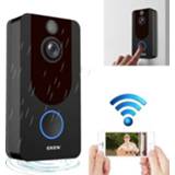 Monitor active EKEN V7 Standard Edition 1080P Full HD Weerbestendig WiFi Beveiliging Home Intercom Smart Phone Video Deurbel, Ondersteuning Tweerichtingsaudio, PIR Bewegingsdetectie, Nachtzicht