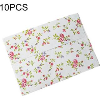 👉 Envelop roze active 10 STKS retro delicate pastorale elegante kleine bloemen (roze roos)