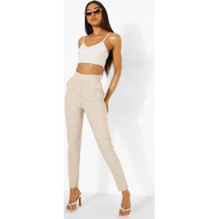 👉 Tall Toelopende Stretch Broek, Stone
