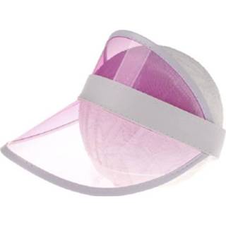 👉 Zonnehoedje transparante roze PVC active mannen vrouwen kinderen 2 STUKS Outdoor Zonnehoed Visor Cap voor Man / Vrouw (Kinderen Roze)
