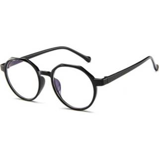 👉 Brillen zwart active Fashion Retro TR Frame Effen glazen bril (helder zwart)