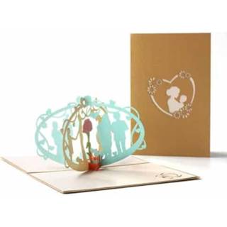 👉 Wenskaart active 2 STUKS Moederdag 3D driedimensionale Kleine kaart voor mij en moeder