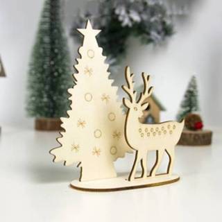 Kerst houten handgemaakte stiksels kerstman ornamenten, eland active 1976526 Ornament houten active 2 stuks kerst handgemaakte stiksels kerstman ornamenten (kerst eland)