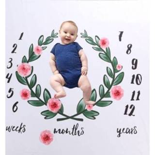 👉 Tapijt active kinderen baby's DIY foto rekwisieten fotografie doek baby (rozenkrans)