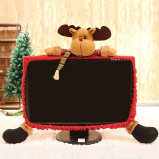 👉 Kerstversiering active Kerst Computer Cover Kantoor Niet-geweven Stofdichte Beschermhoes (Elanden)