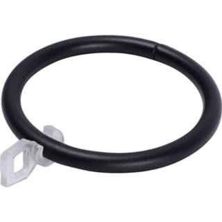 👉 Gordijn zwart male DecoMode ringen 28mm 10 stuks 5400107479368