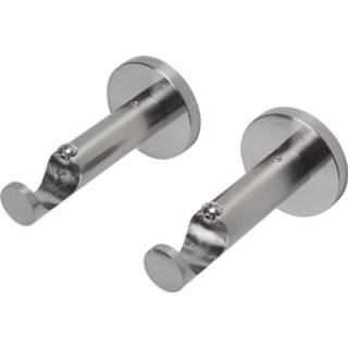 👉 Gordijn RVS male DecoMode oplegsteunen 28mm 5400107478279