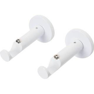 👉 Gordijn wit male DecoMode oplegsteunen Hoogglans 20mm 5400107476756