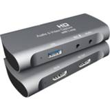 👉 Microfoon grijs active vrouwen Z27 HDM Vrouw + naar USB 2.0 Video Audio Capture Box (Donkergrijs)