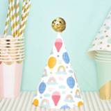 👉 Hoed active kinderen 20 STKS Leuke Bronzing Verjaardag Hoeden Cake Bakken Decoratie Feestmutsen Heteluchtballon