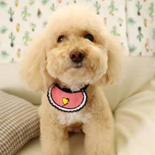👉 Handdoek roze l active Hond Kat Speeksel Love Bib Pet Triangle Scarf Kleine halsband, maat: (Love Pink)